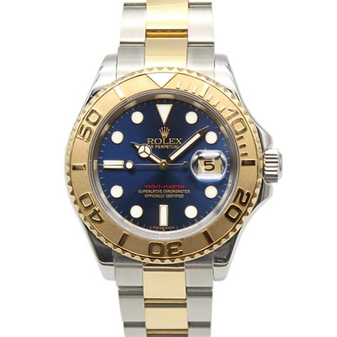 rolex yacht master ii gold blue|Rolex two tone yacht master.